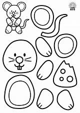 Paste Cut Animal Kids Activity Animals Mouse Navigation Blackandwhite sketch template