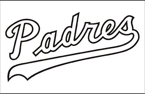 padres logo coloring pages coloring pages