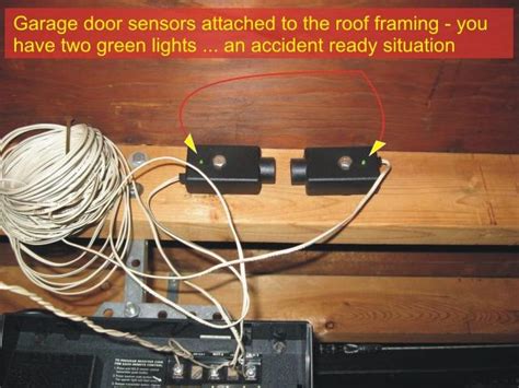garage door sensors overhead door opener sensor troubleshooting checkthishouse