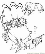 Sleepover Coloring Pages Printable Fishes 540px Animals Color sketch template