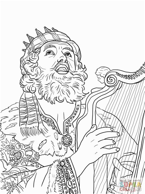 bible coloring pages king david coloring home