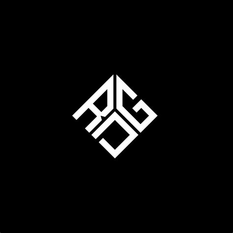 rdg letter logo design  black background rdg creative initials letter logo concept rdg