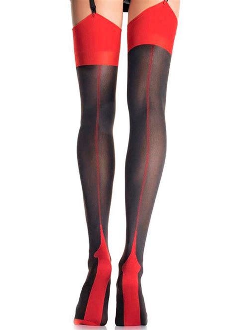 leg avenue sheer backseam french cut tights pantyhose with baroque