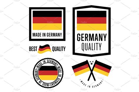 germany label set vector national flag illustrations creative market