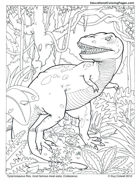 dinosaur coloring pages  adults  getcoloringscom  printable