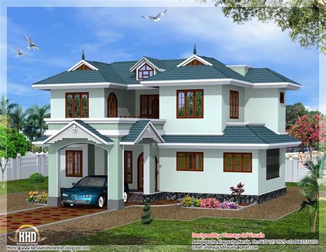 kerala style  bedroom villa kerala home design  floor plans  dream houses
