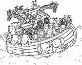 Coloring Noahs Ark Pages Getcolorings sketch template
