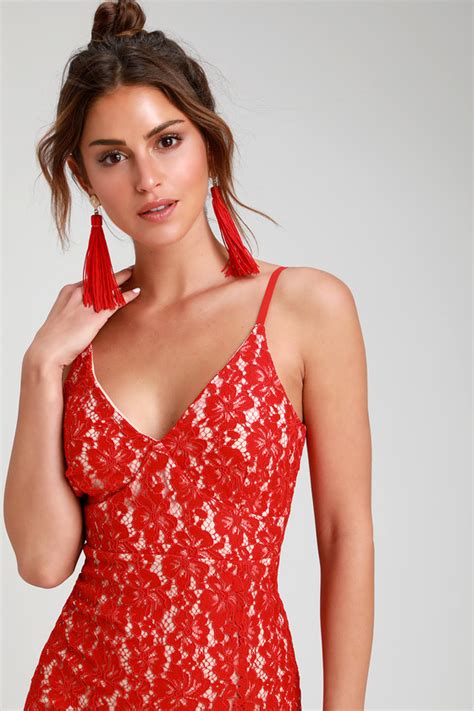 sexy lace dress red lace dress red lace bodycon dress lulus