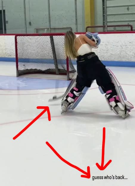 hockey goalie mikayla demaiter is back on the ice stopping shots outkick