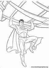 Coloring Pages Superman Steel Man Print Printable Colorpages sketch template