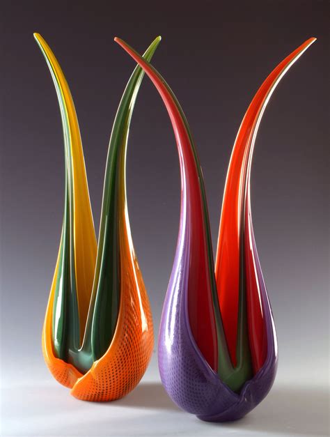 Selva Leaves Ed Branson Art Glass Sculpture Artful Home With