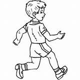 Walking Coloring Pages People Boy Getcolorings Fast Color sketch template