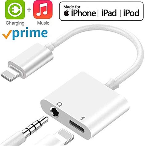 iphone  dongle splitter  mm headphone jack adapter charger  iphone