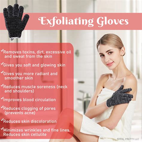 exfoliating gloves set  pink himalayan salt body scrub  prs