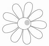 Daisy Outline Cliparts Clipart Designs sketch template