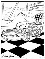 Coloring Pages Kids Lightning Mcqueen Hicks Chick sketch template