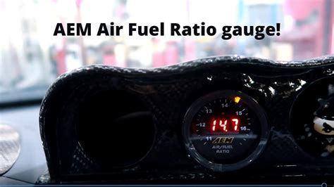 installing  aem air fuel ratio gauge youtube