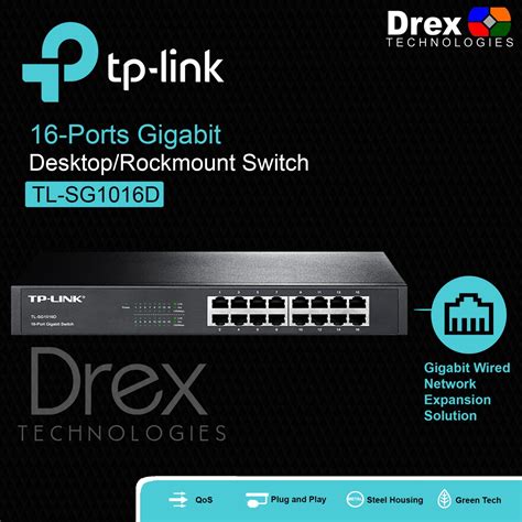 tp link tl sgd  port gigabit mbps ethernet network switch hub desktop