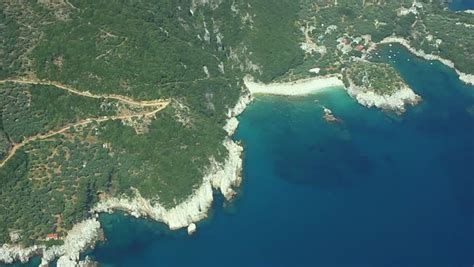 aerial view  greece coastline stock footage video  royalty   shutterstock