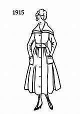 Fashion 1914 Clipart Drawings 1915 Line Silhouettes Costume Drawing Women Era Dress Ww1 Clipartbest Hat Guys Think Do History Clip sketch template