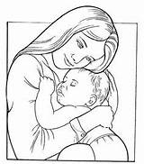 Coloring Adult Mother sketch template