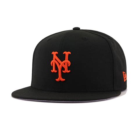 york mets black  world series  era fifty fitted hat heaven