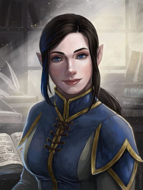 portrait commission of a wow character cassandra redwood in 2019