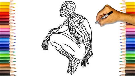 spider man coloring book   style spider man  coloring