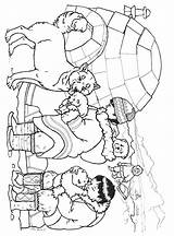Inuit Husky Pups Malvorlagen Malvorlage Janbrett Kleurplaat Arktyka Familie Eskimo Coloriages Meilleures Printables Kleurplaten Kategorien sketch template