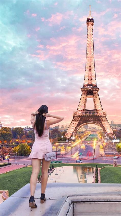 3840x2160px 4k free download paris city eiffel tower france girl