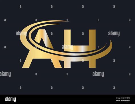 initial monogram letter ah logo design vector ah logo design template stock vector image art