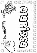 Clarissa Coloring Color Pages Hellokids Print sketch template