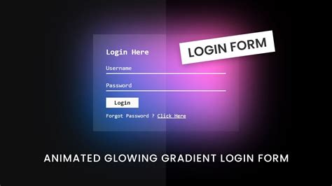 animated login form  html css login form design html css youtube