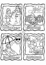Seasons Worksheets Worksheet Coloring Kindergarten Pages Esl Kids Preschool Eslprintables Colour Activities English Preview Vocabulary Choose Board sketch template