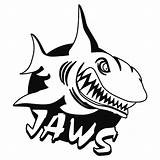 Jaws Coloring Pages Logo Movie Shark Poster Color Sketch Getcolorings Tocolor sketch template