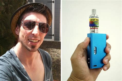 vaping burns hole in dad s lungs after e cigarette spits molten nicotine into his throat daily