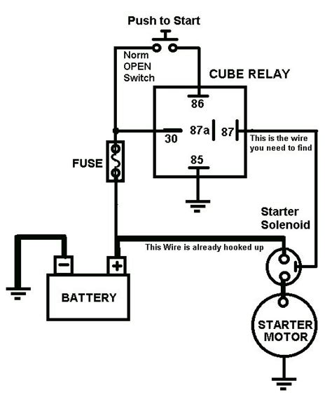 starter relay wiring
