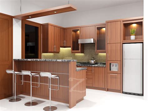 gambar dapur minimalis ukuran  modern  lensarumahcom
