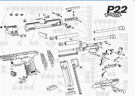exploded view sw mp  handgun   walther firearms talk