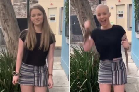 A Girl On Tiktok Got Her Head Shaved In Solidarity With Her Best Friend