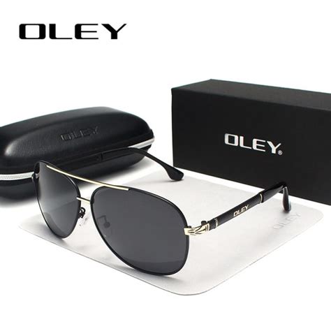 oley brand sunglasses men polarized fashion classic pilot sun glasses