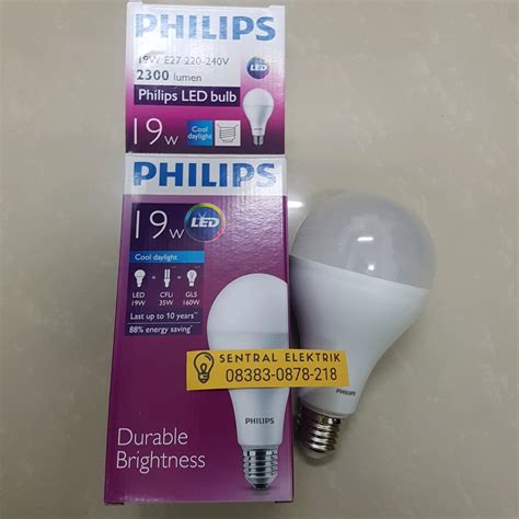 Jual Lampu Led Bulb 19w 19 Watt 19 W Putih Philips Garansi 2th Ledbulb