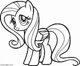 Fluttershy Coloringall Template sketch template