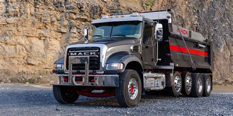 mack debuts updated mack granite truck