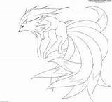 Nine Coloring Pages Fox Tailed Tails Naruto Narutos Tail Getcolorings Getdrawings Printable Template sketch template
