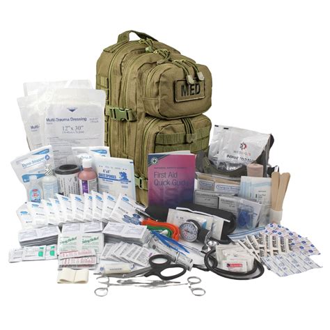 luminary tactical trauma kit fully stocked  aid backpack medical