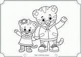 Coloring Neighborhood Daniel Tiger Clipart Pages Comments Library Coloringhome sketch template