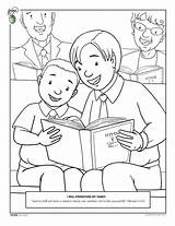Coloring Pages Lds Kids Obey Sharing Children Clipart Parents Color Friend Vbs Jesus Church Singing Sheets God Clip Book School sketch template