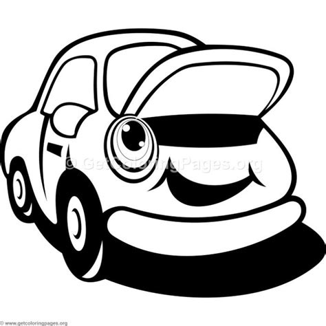 downloads cute cartoon car coloring pages coloring coloringbook