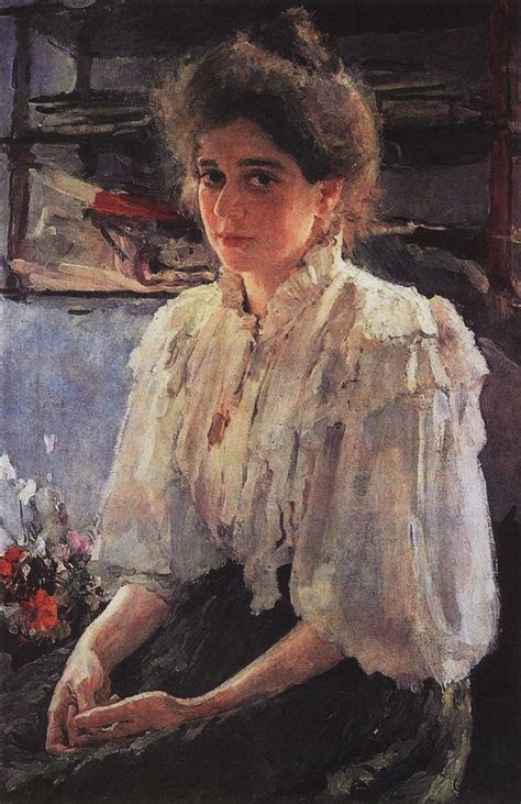 Portrait Of Maria Lvova 1895 Valentin Serov